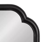 Miroir mural rectangulaire festonné 60x90 cm, Noir