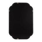 Miroir mural rectangulaire festonné 60x90 cm, Noir