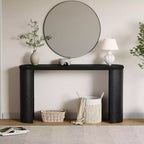 Christopher Knight Home Sebastian Vintage Console Table with Beaded Trim and Reversible Curved Legs
