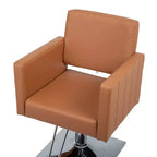 Fauteuil de salon hydraulique robuste à siège large (noir/marron/rose/blanc)