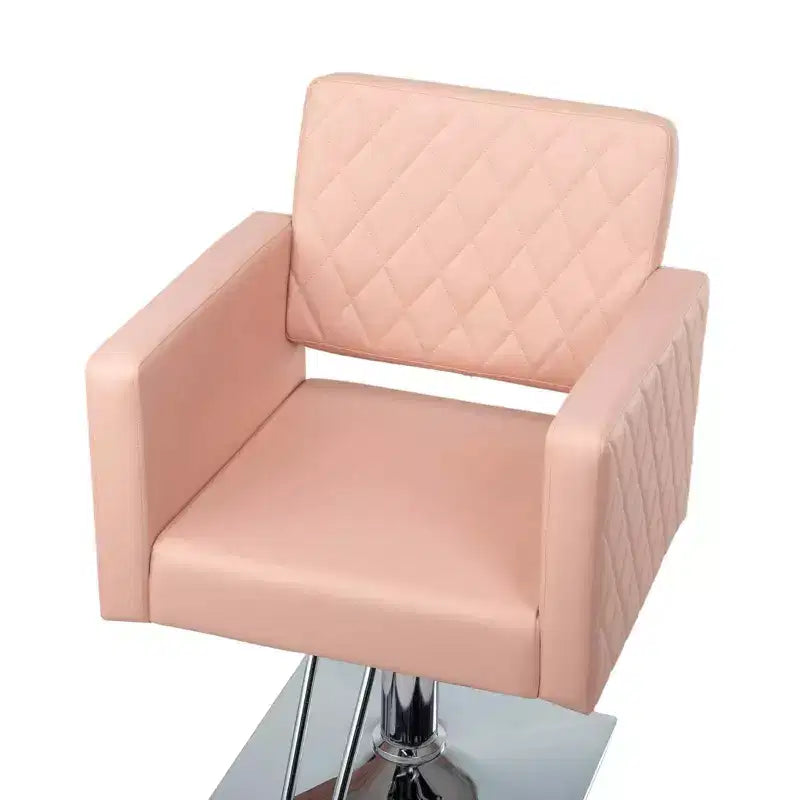 Fauteuil de salon hydraulique robuste à siège large (noir/marron/rose/blanc)