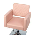 Fauteuil de salon hydraulique robuste à siège large (noir/marron/rose/blanc)
