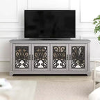 Galano Calidia 4 Door Wide Tv Stand - Dusty Grey Oak