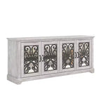 Meuble TV large 4 portes – Chêne gris poussiéreux