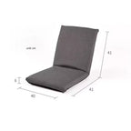 Fauteuil de sol réglable, Chaise de jeu rembourrée pliable 6 positions, Support dorsal rembourré, Canapé paresseux pour la lecture, la méditation, les jeux