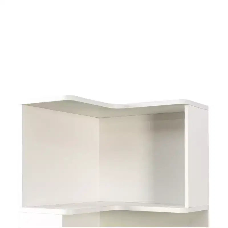 Étagère d'angle, étagère de rangement à 5 niveaux avec chicane, organisateur de rangement autoportant en forme de L pour salon, bureau