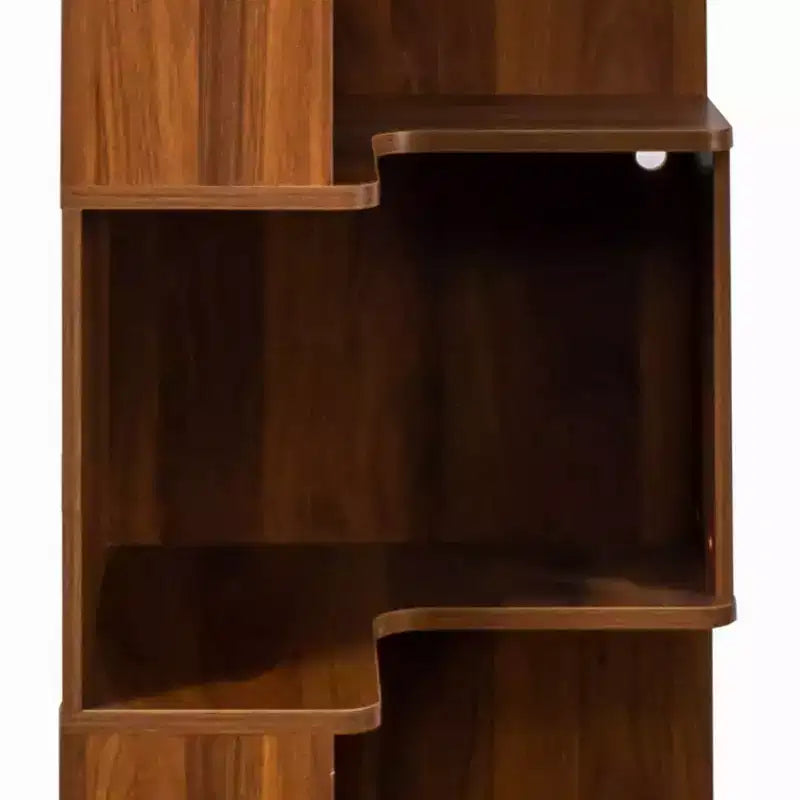 Étagère d'angle, étagère de rangement à 5 niveaux avec chicane, organisateur de rangement autoportant en forme de L pour salon, bureau