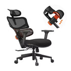Chaise de bureau ergonomique avec support lombaire entièrement adaptatif - Accoudoirs 3D relevables