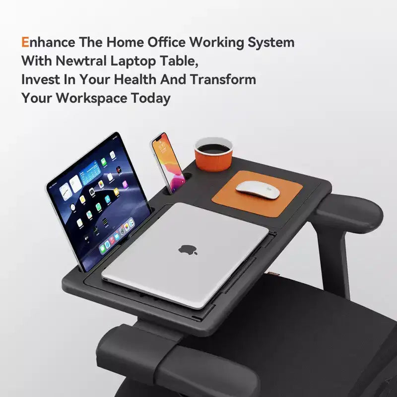 Chaise de bureau ergonomique avec support lombaire entièrement adaptatif - Accoudoirs 3D relevables