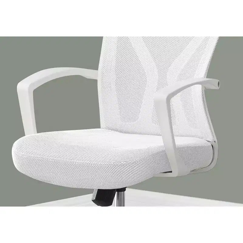 Chaise de bureau ergonomique en maille avec hauteur réglable, chaise pivotante avec accoudoirs et sièges rembourrés, chaise d'ordinateur pour bureau, salle de lecture