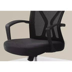 Chaise de bureau ergonomique en maille avec hauteur réglable, chaise pivotante avec accoudoirs et sièges rembourrés, chaise d'ordinateur pour bureau, salle de lecture
