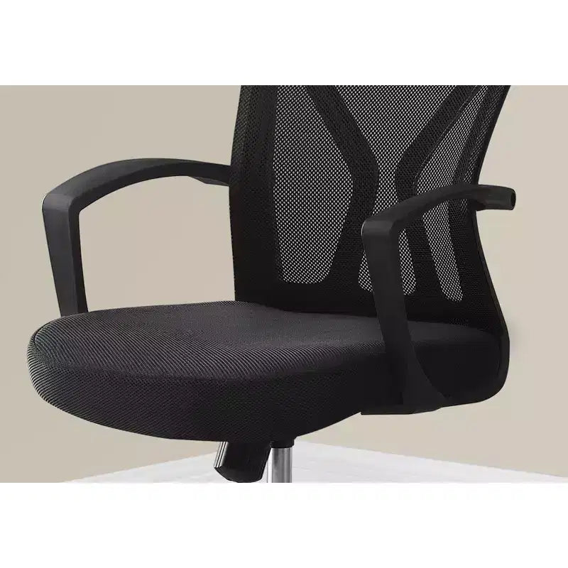 Chaise de bureau ergonomique en maille avec hauteur réglable, chaise pivotante avec accoudoirs et sièges rembourrés, chaise d'ordinateur pour bureau, salle de lecture