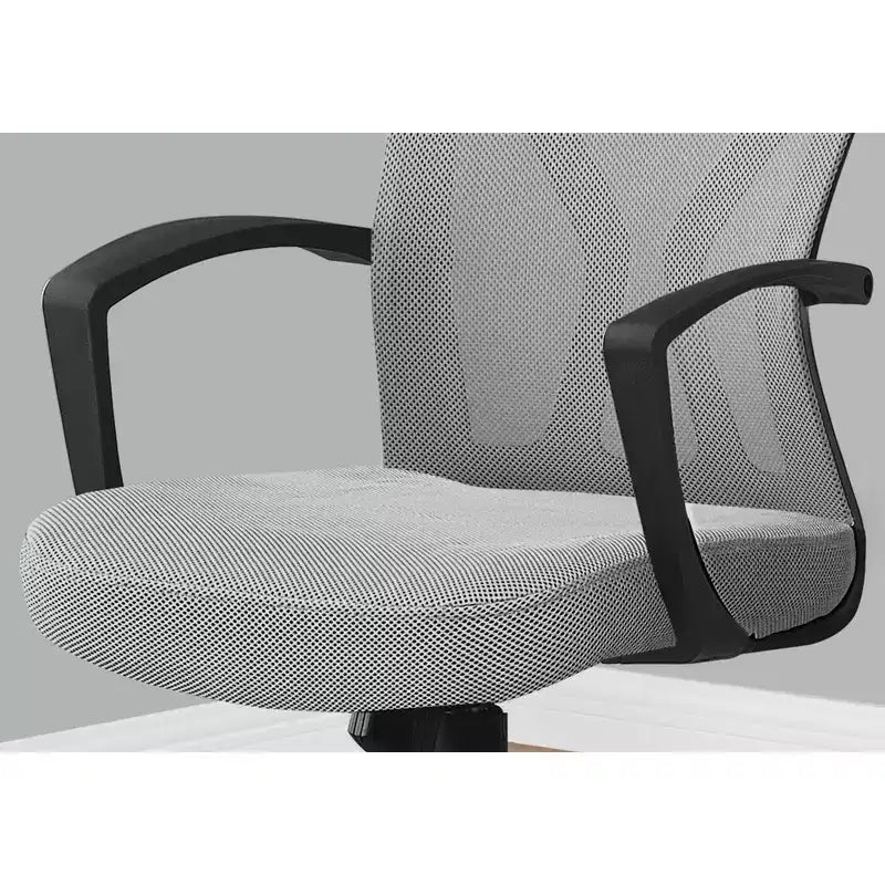Chaise de bureau ergonomique en maille avec hauteur réglable, chaise pivotante avec accoudoirs et sièges rembourrés, chaise d'ordinateur pour bureau, salle de lecture