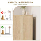 Commode en rotin à 6 tiroirs pour chambre à coucher, commode en bois avec poignée en métal, organisateur polyvalent moderne pour chambre à coucher, entrée, couloir