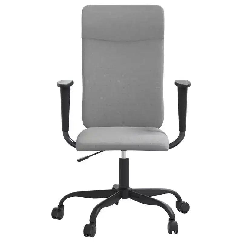 Chaise de bureau Tissu gris clair, Métal, Contreplaqué