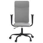 Chaise de bureau Tissu gris clair, Métal, Contreplaqué