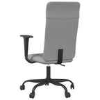 Chaise de bureau Tissu gris clair, Métal, Contreplaqué