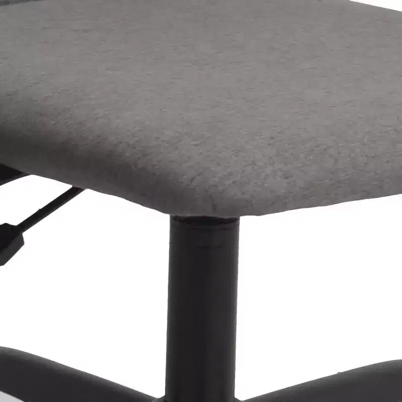 Chaise de bureau Tissu gris clair, Métal, Contreplaqué