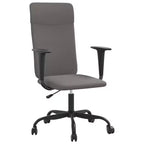 vidaXL Office Chair Light Grey Fabric, Metal, Plywood Standard