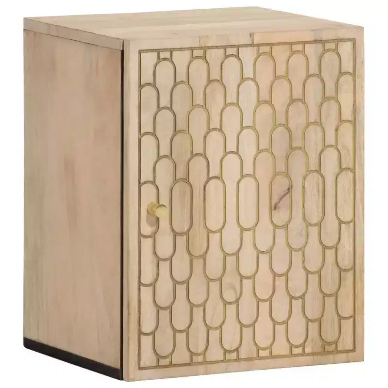 vidaXL Bathroom Wall Cabinet Bleach Natural