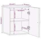 Armoire murale de salle de bain en bois flotté naturel