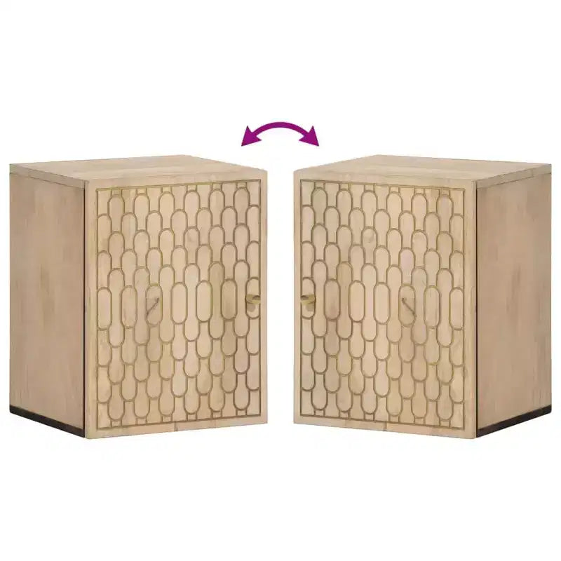 Armoire murale de salle de bain en bois flotté naturel