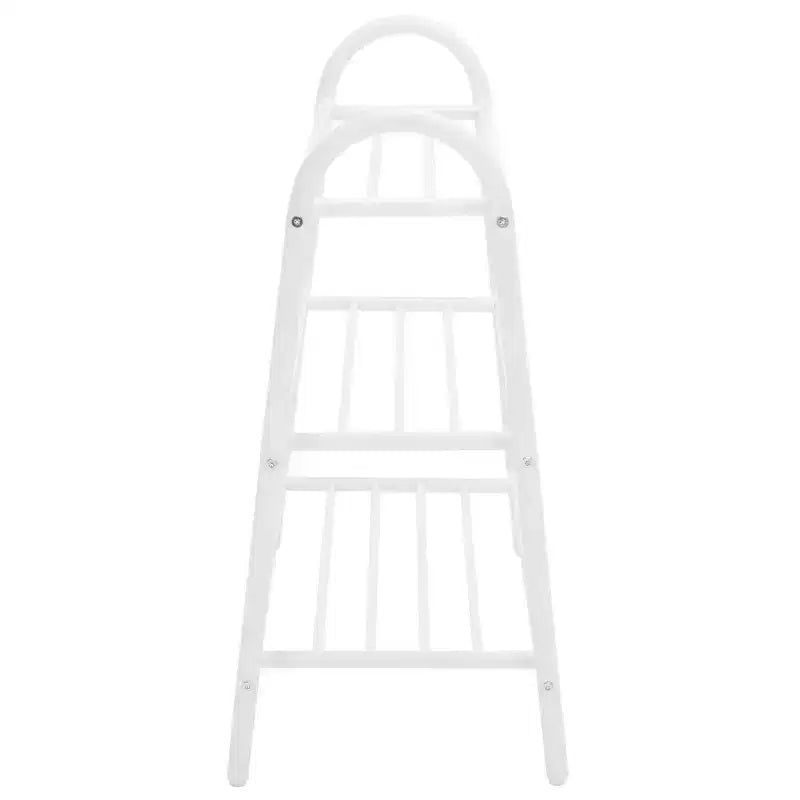 Étagère à chaussures en treillis métallique à 3 niveaux - Blanche