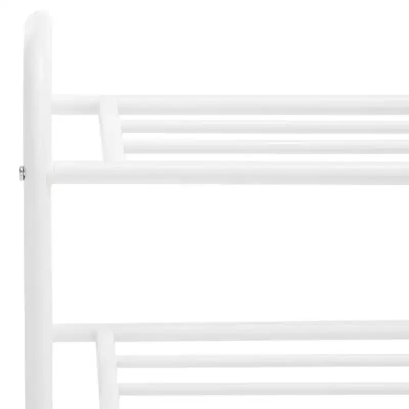 Étagère à chaussures en treillis métallique à 3 niveaux - Blanche