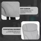 Chaise de bureau pour personnes fortes et de grande taille Chaise de bureau à dossier haut Soutien lombaire Accoudoirs réglables