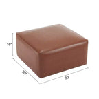 Pouffe polyvalent moderne en similicuir d'intérieur