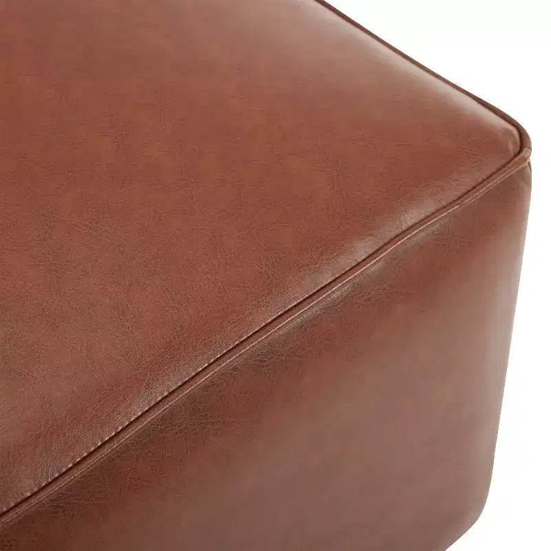 Pouffe polyvalent moderne en similicuir d'intérieur