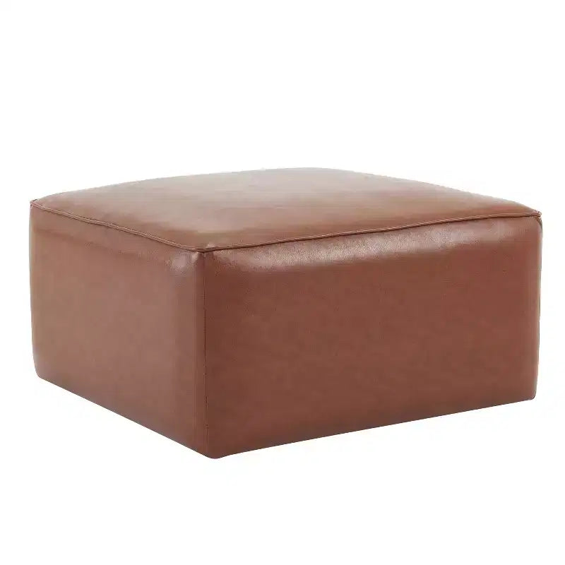 Pouffe polyvalent moderne en similicuir d'intérieur