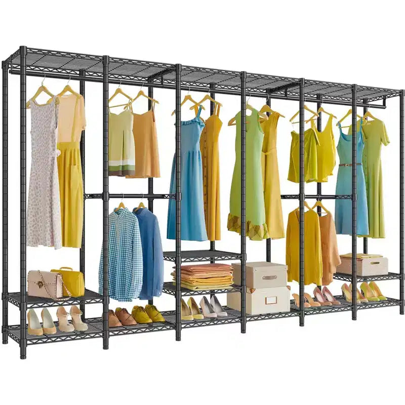 VIPEK V60 Extra Large Portable Closet Rack Clothing Rack for Hanging Clothes Freestanding Wardrobe Closet, Metal Closet for Bedroom Storage Organizer