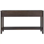Console d'entrée rustique avec tiroirs et étagère inférieure