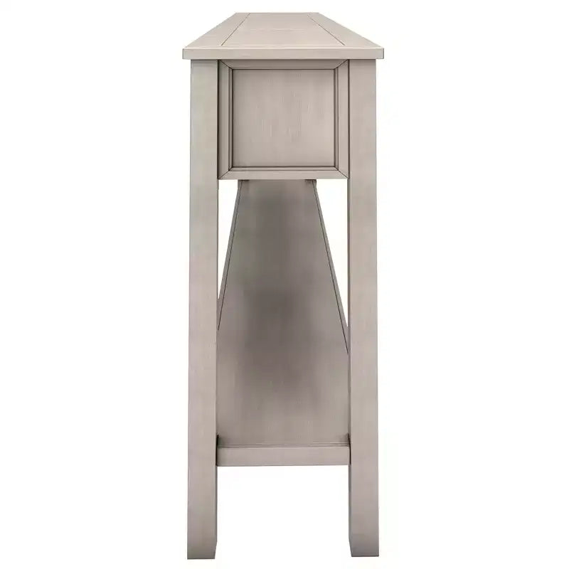 Console d'entrée rustique avec tiroirs et étagère inférieure