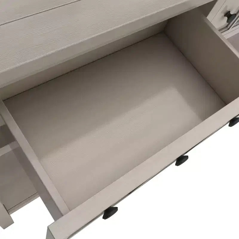 Console d'entrée rustique avec tiroirs et étagère inférieure