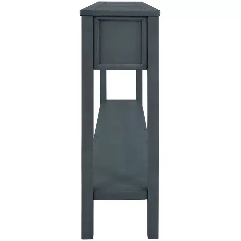 Console d'entrée rustique avec tiroirs et étagère inférieure