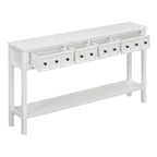 Console d'entrée rustique avec tiroirs et étagère inférieure