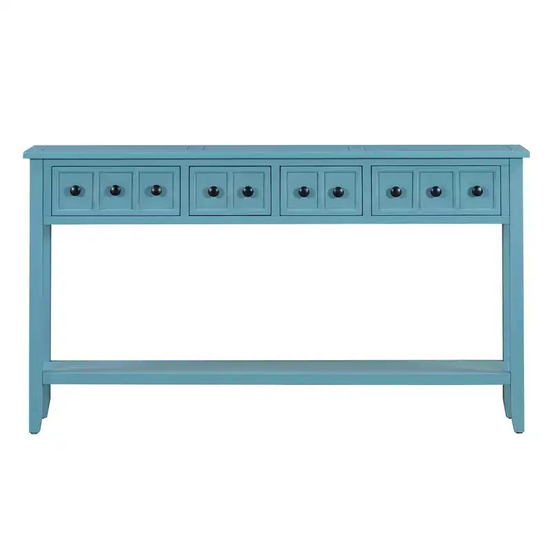 Console d'entrée rustique avec tiroirs et étagère inférieure
