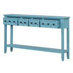 Console d'entrée rustique avec tiroirs et étagère inférieure