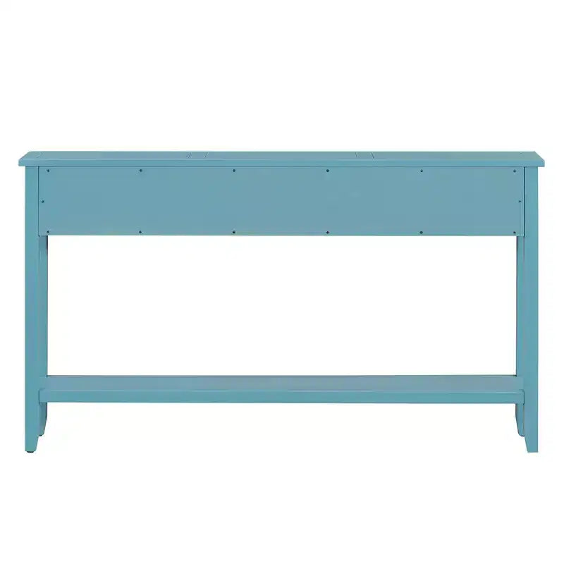 Console d'entrée rustique avec tiroirs et étagère inférieure
