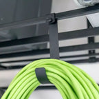 Rangement suspendu pour garage 4 pi x 8 pi avec crochets | Supporte 317,5 kg